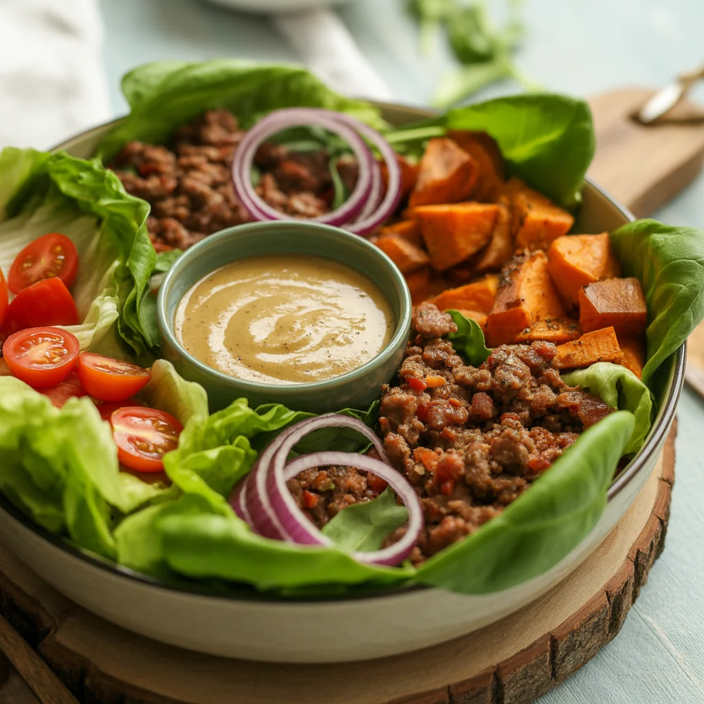 sweet potato burger bowl