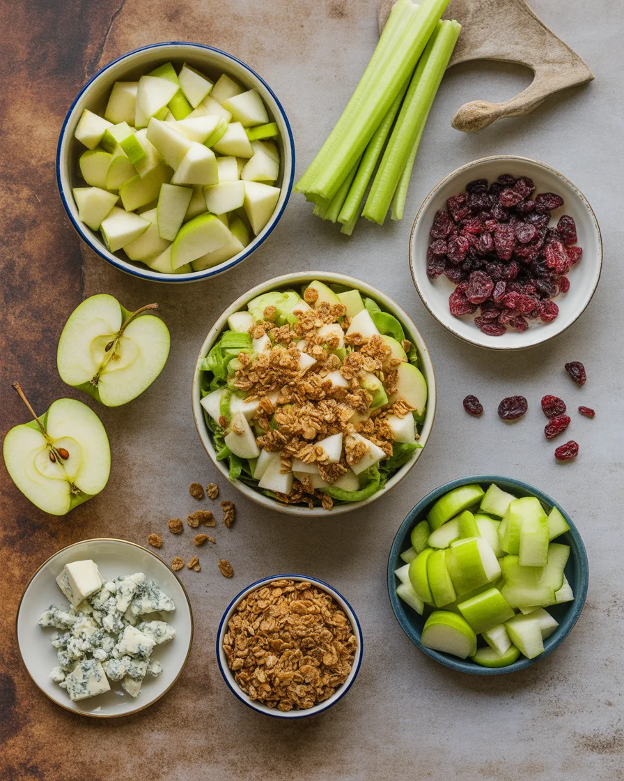 Apple Pecan Blue Cheese Salad