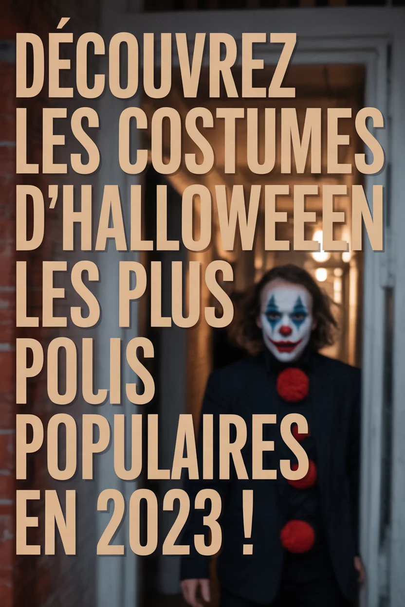 Découvrez les costumes d'Halloween les plus populaires en 2023 !