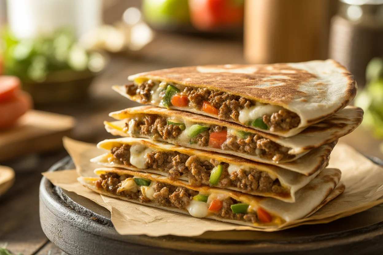 burger Quesadillas