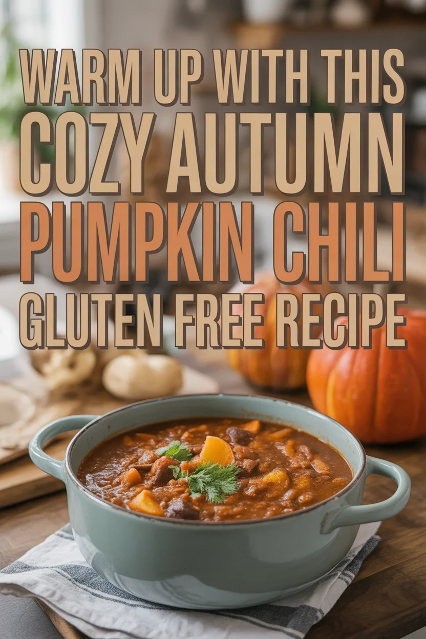 Autumn Pumpkin Chili Gluten Free Recipe