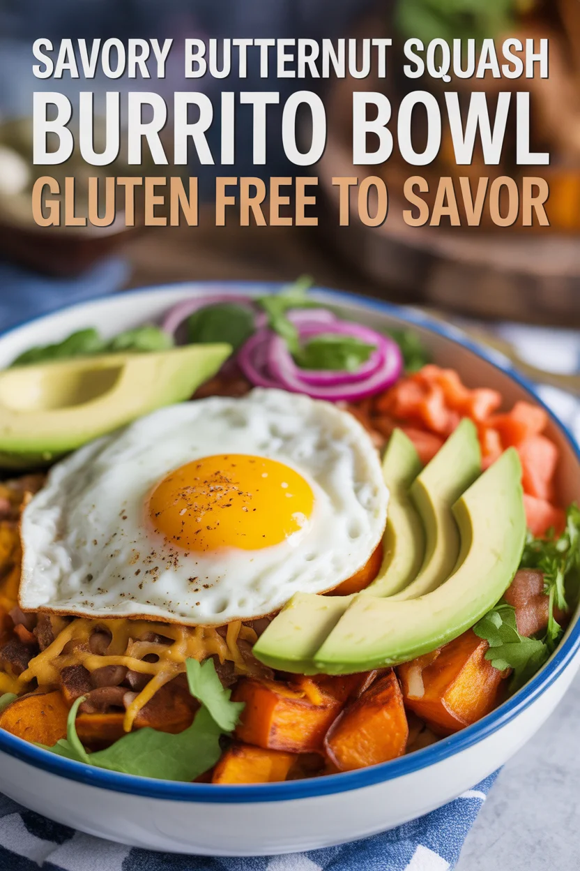 Butternut Squash Burrito Bowl Gluten Free Recipe