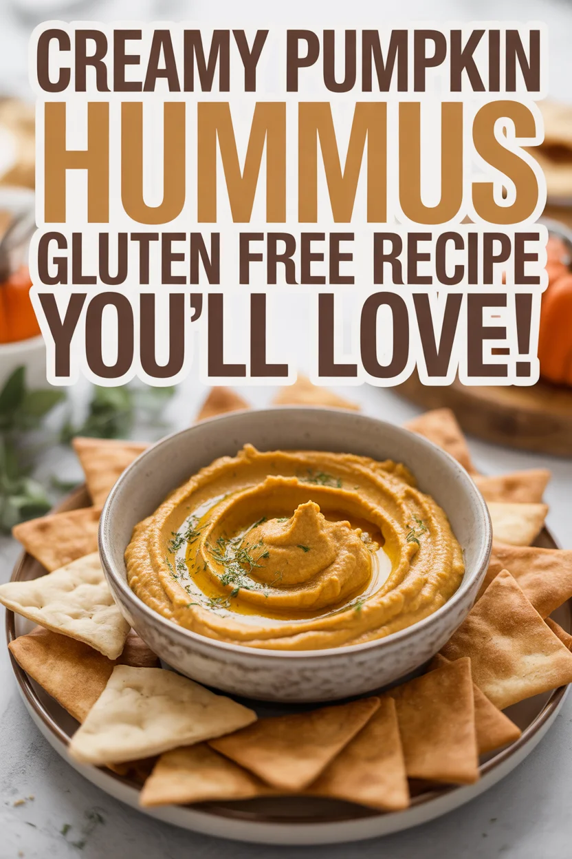 Creamy Pumpkin Hummus Gluten Free Recipe You’ll Love!