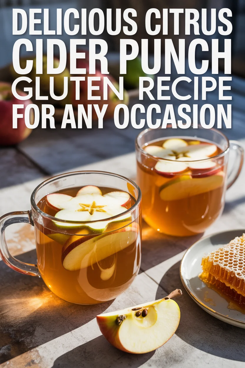 Citrus Cider Punch Gluten Free Recipe