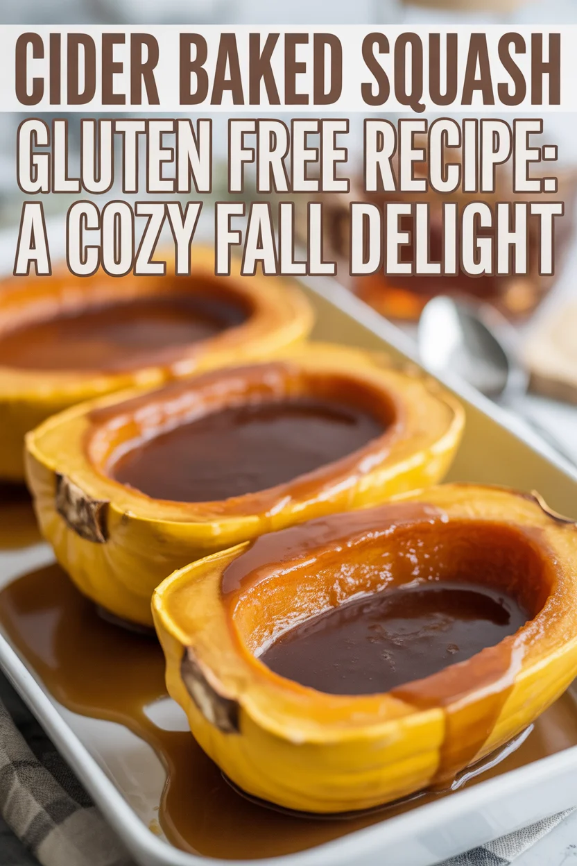 Cider Baked Squash Gluten Free Recipe: A Cozy Fall Delight