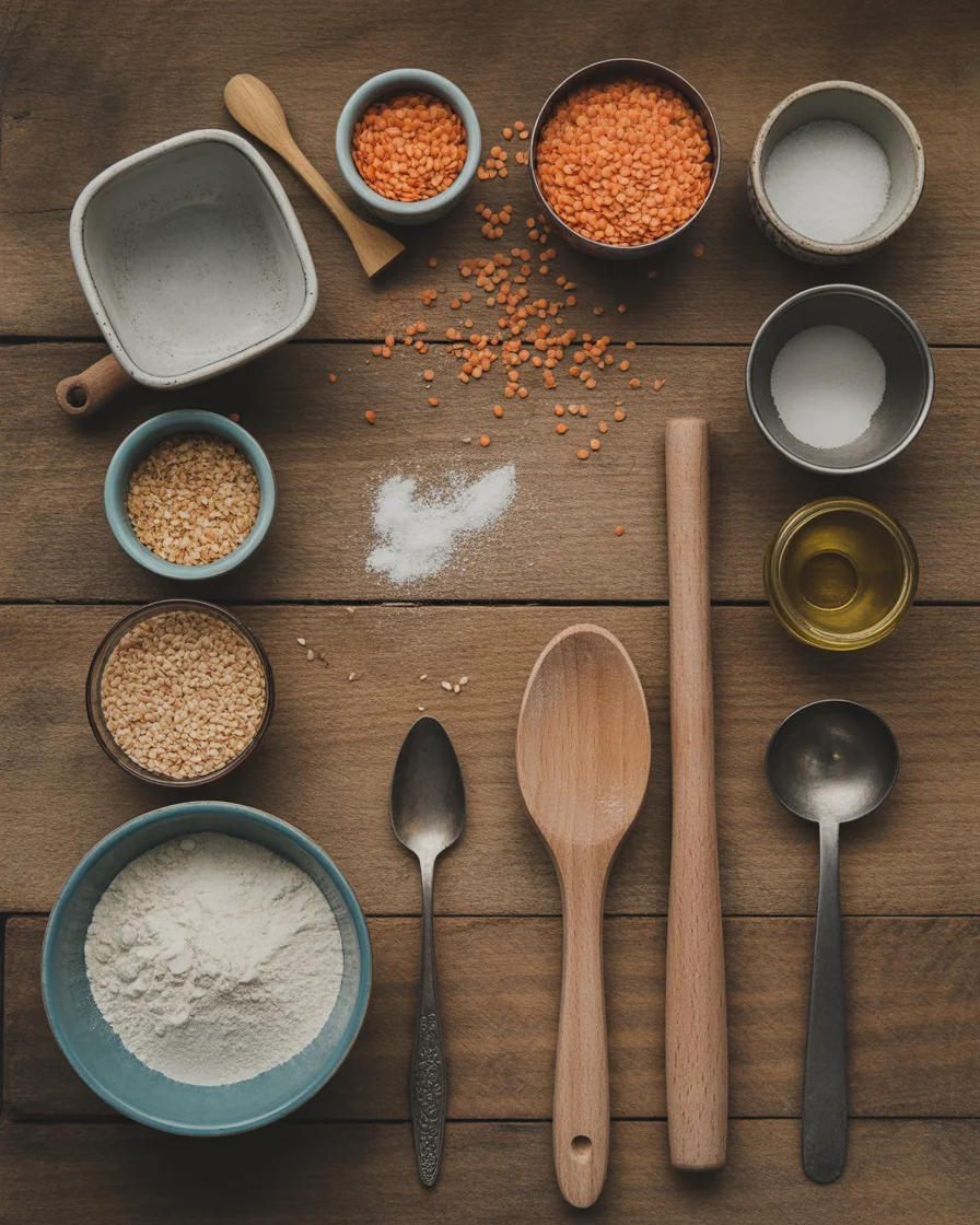 Deliciously Simple Red Lentil Bread (Gluten-Free, Vegan)