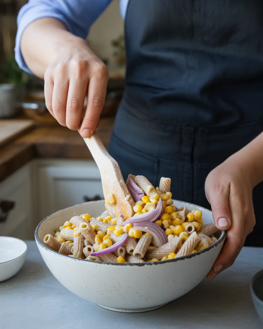 Delicious Healthy Street Corn Pasta Salad You’ll Love