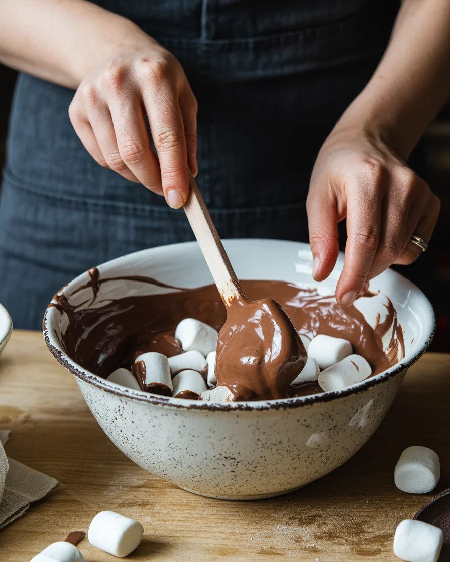 Easy Marshmallow Swirl Fudge