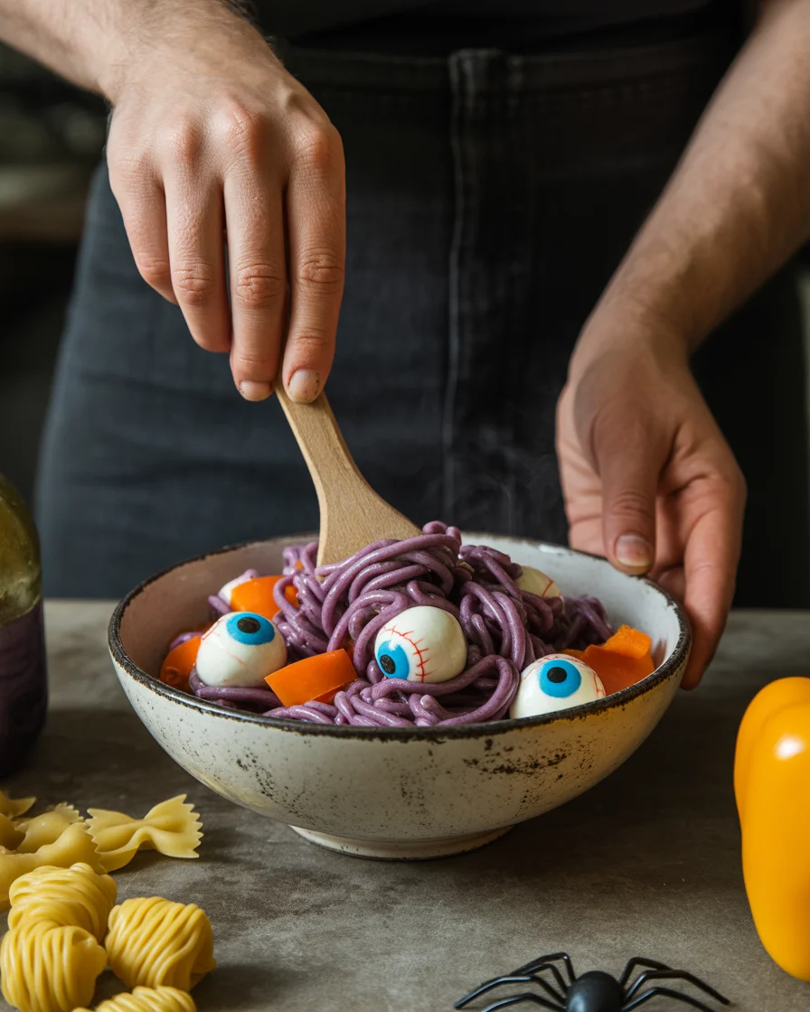 Halloween Eyeball Pasta Salad