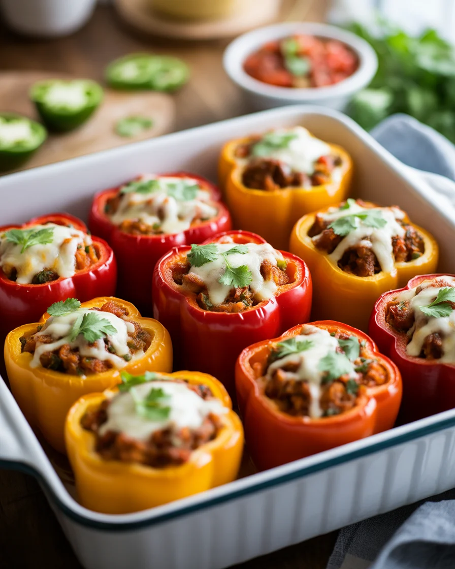 Savor the Flavor: Mexican Stuffed Peppers (Low Carb) Recipe