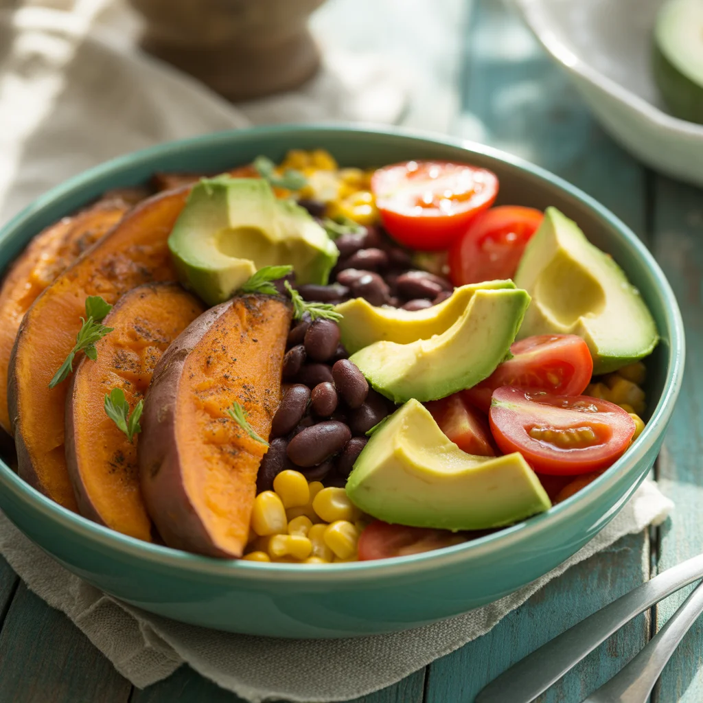 sweet potato taco bowl