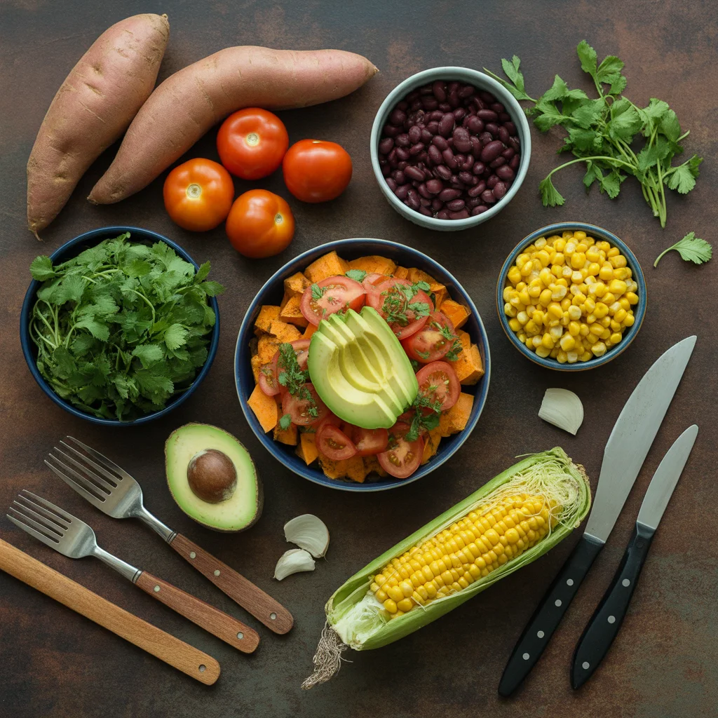 sweet potato taco bowl Quick and Healthy Recipe