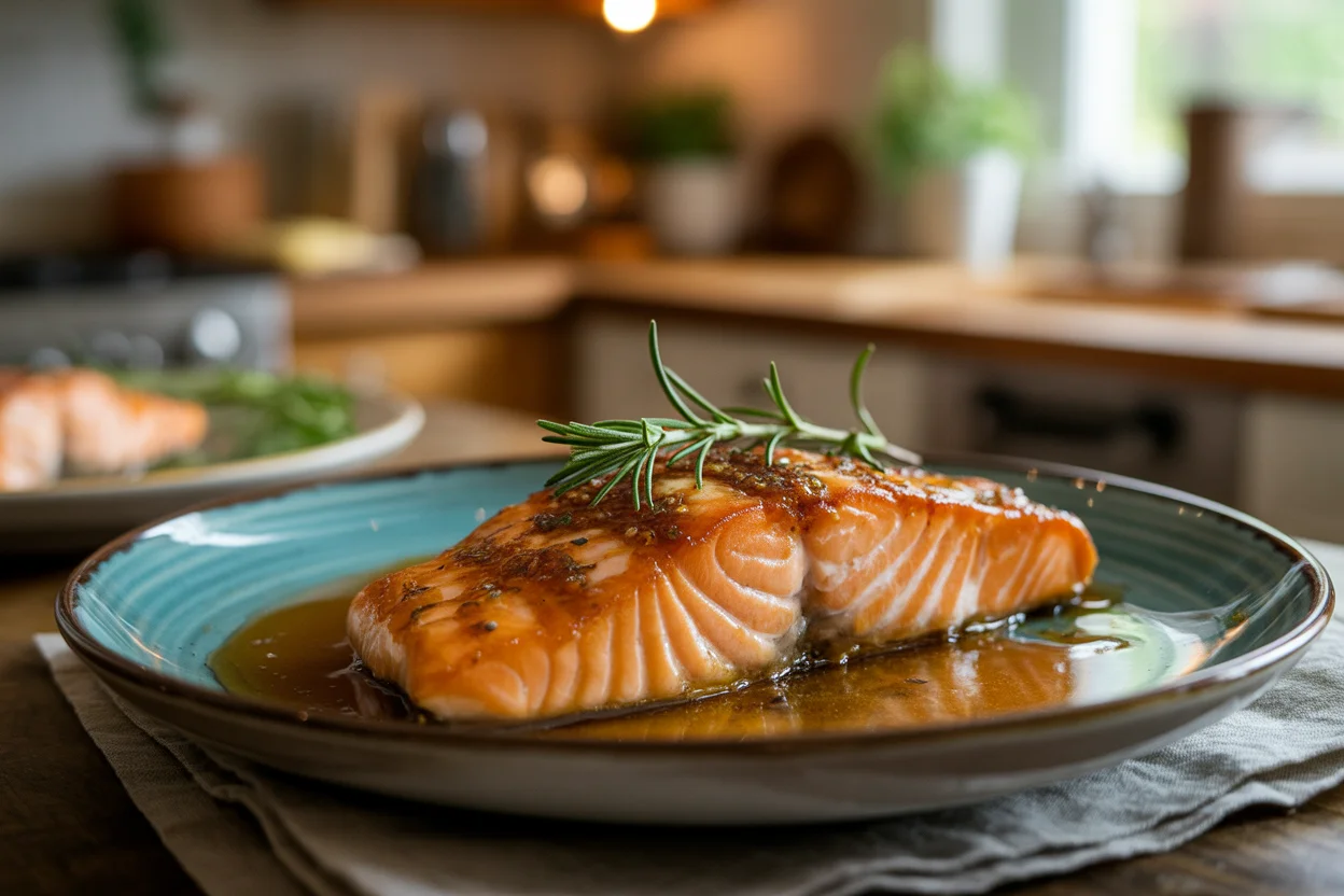 Honey Garlic Glazed Salmon