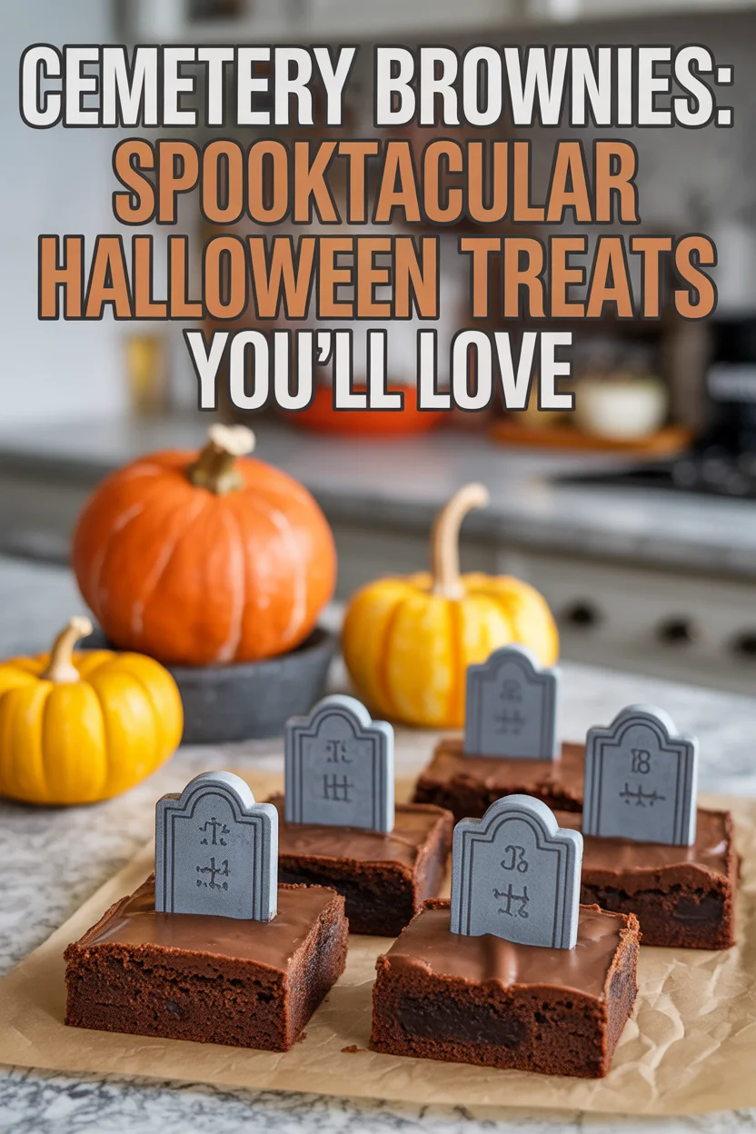 Cemetery Brownies: Spooktacular Halloween Treats You’ll Love
