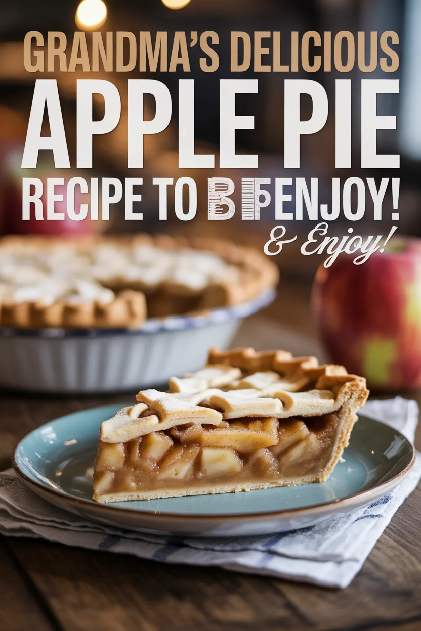 Grandma's Delicious Apple Pie Recipe to Savor & Enjoy!