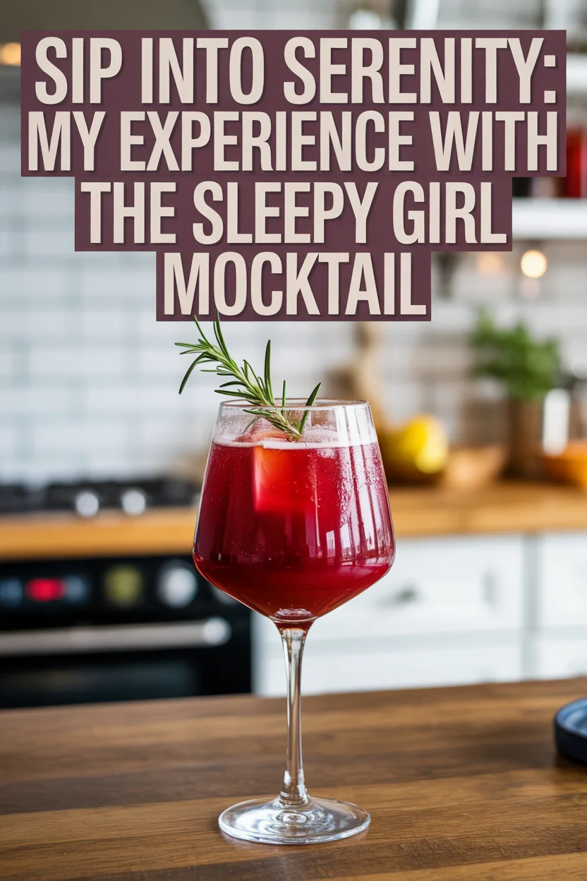 Sip Into Serenity: My Experience with the Sleepy Girl Mocktail