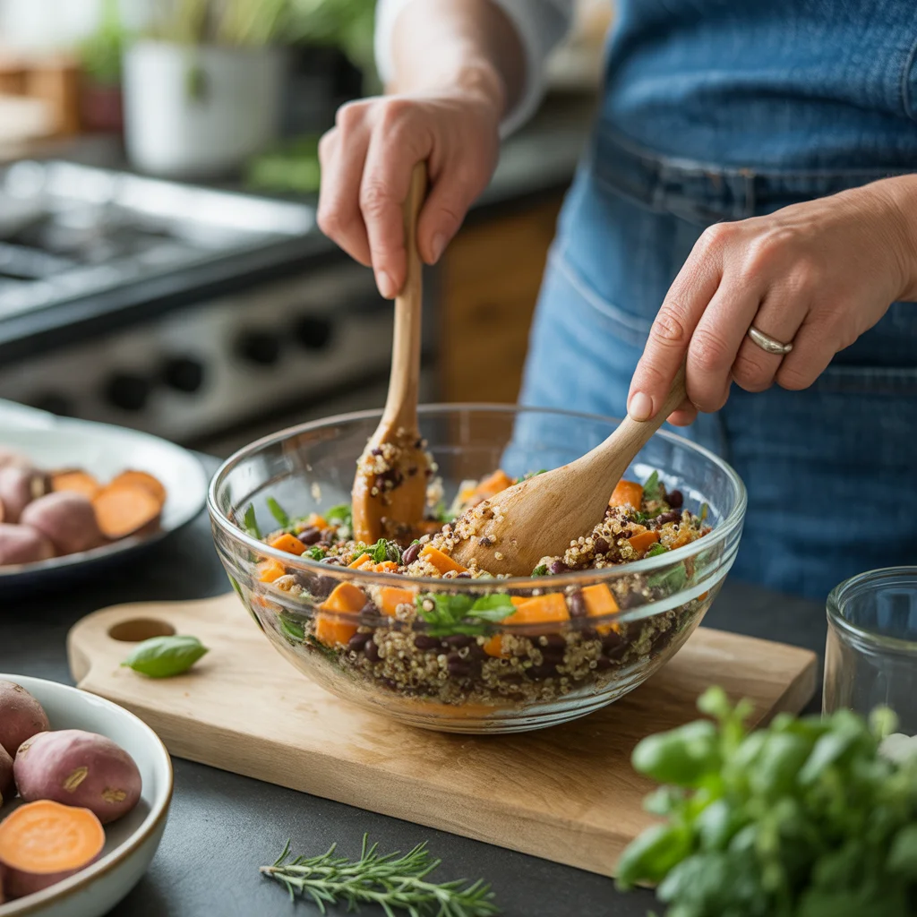 quinoa sweet potato bowl
