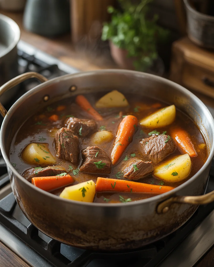 Classic Beef Stew Perfect in the Slow Cooker