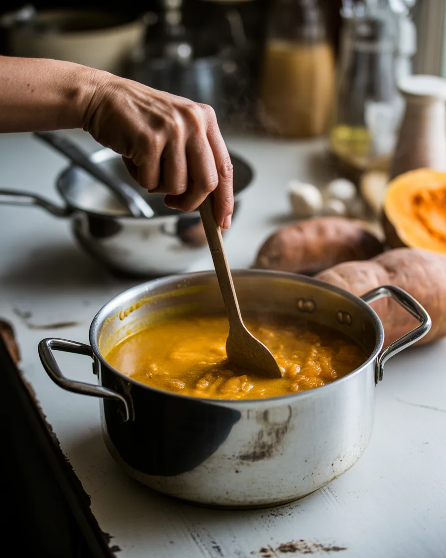 pumpkin & sweet potato soup