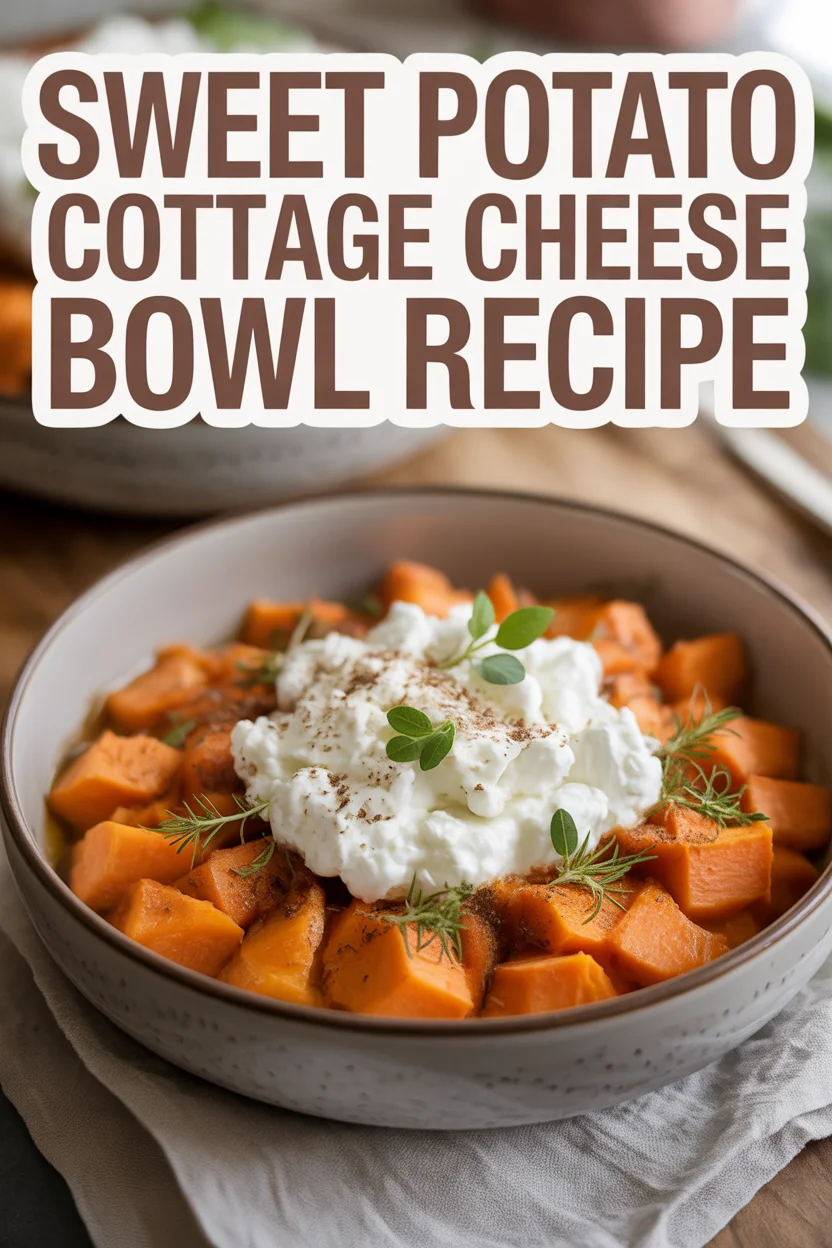 Sweet Potato Cottage Cheese Bowl Recipe