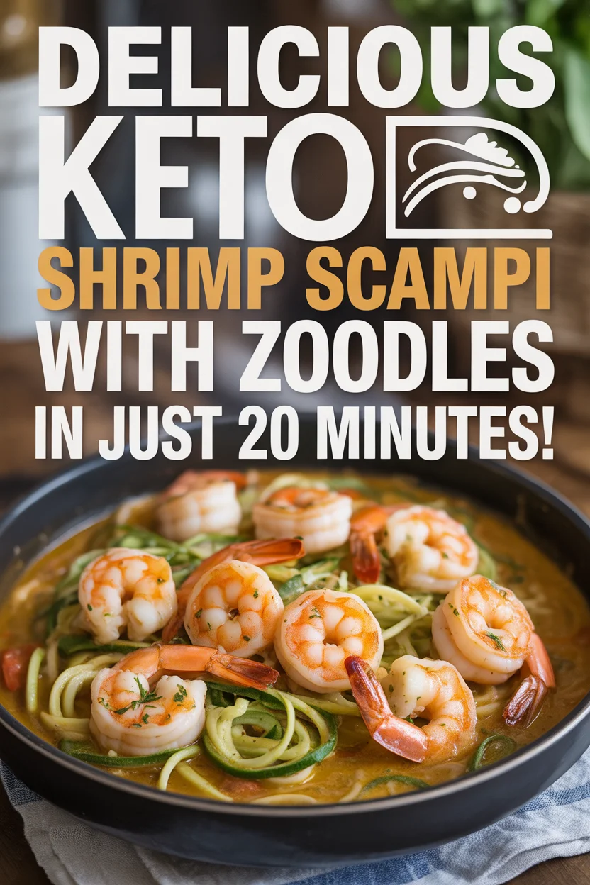 Keto Shrimp Scampi with Zoodles