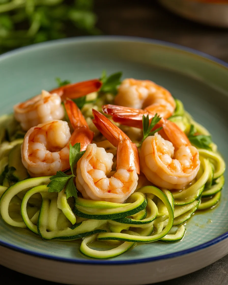 Delicious Keto Shrimp Scampi with Zoodles in Just 20 Minutes!