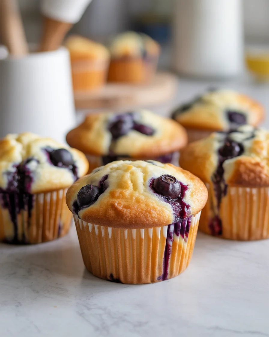 Paleo Blueberry Muffins with Chia Seeds