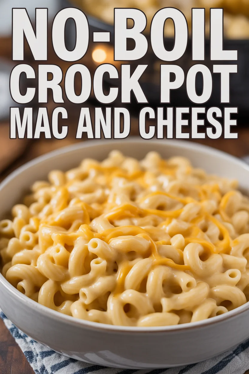 No-Boil Crock Pot Mac and Cheese