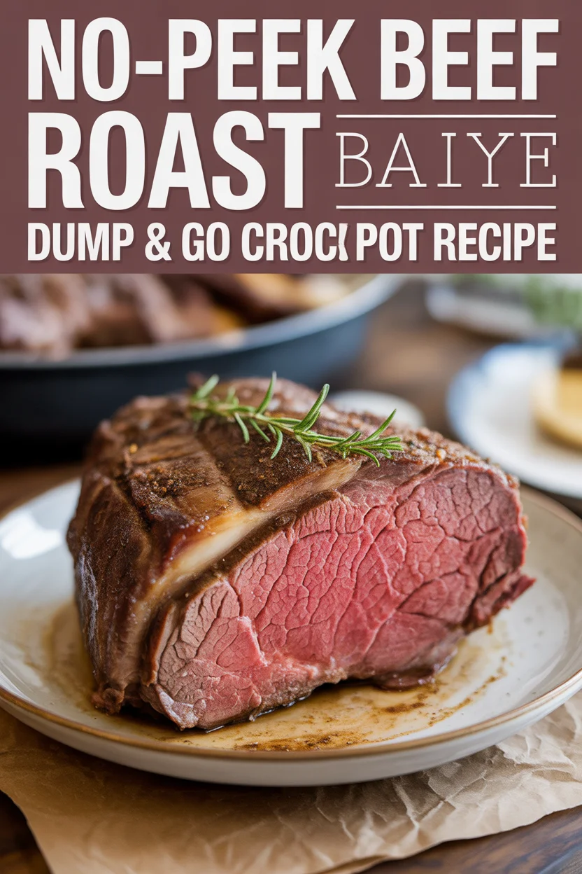 No-Peek Beef Roast – Dump & Go Crock Pot Recipe