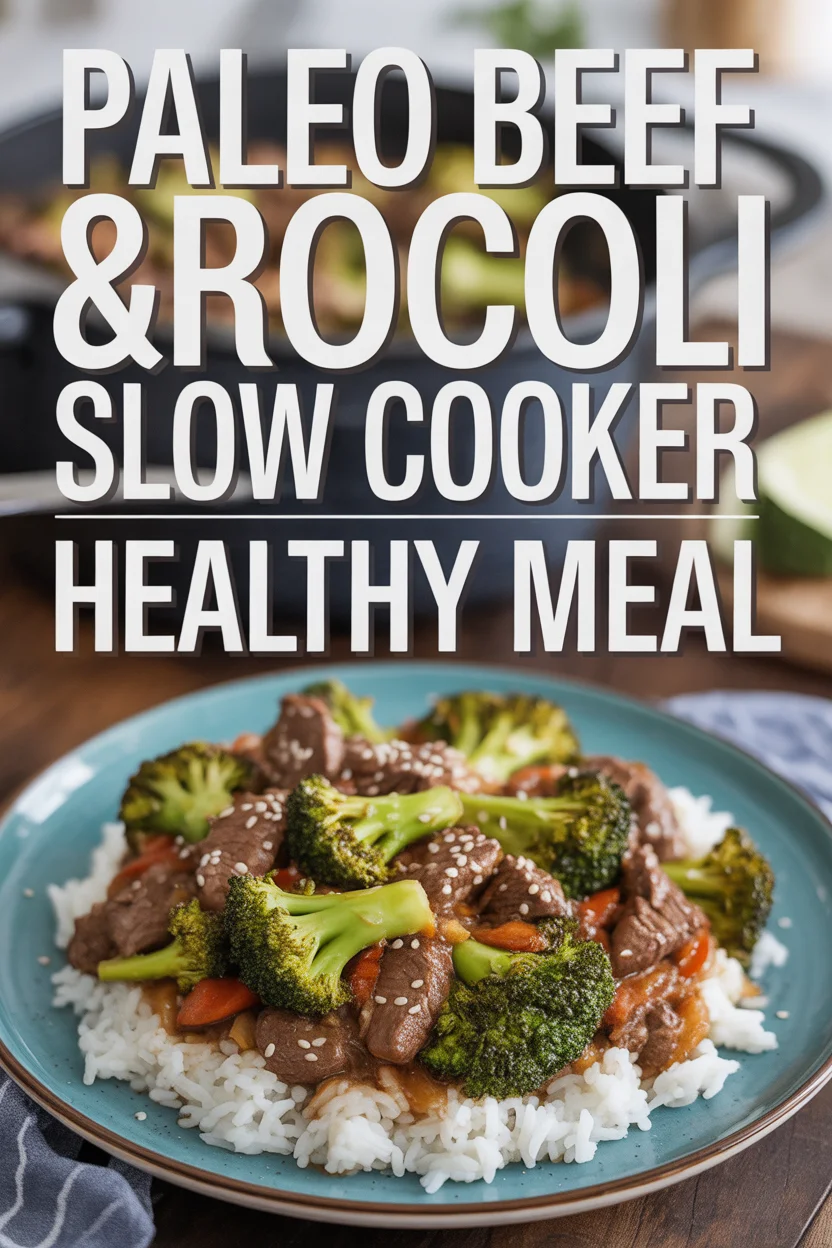 Paleo Beef & Broccoli – Slow Cooker Healthy Meal