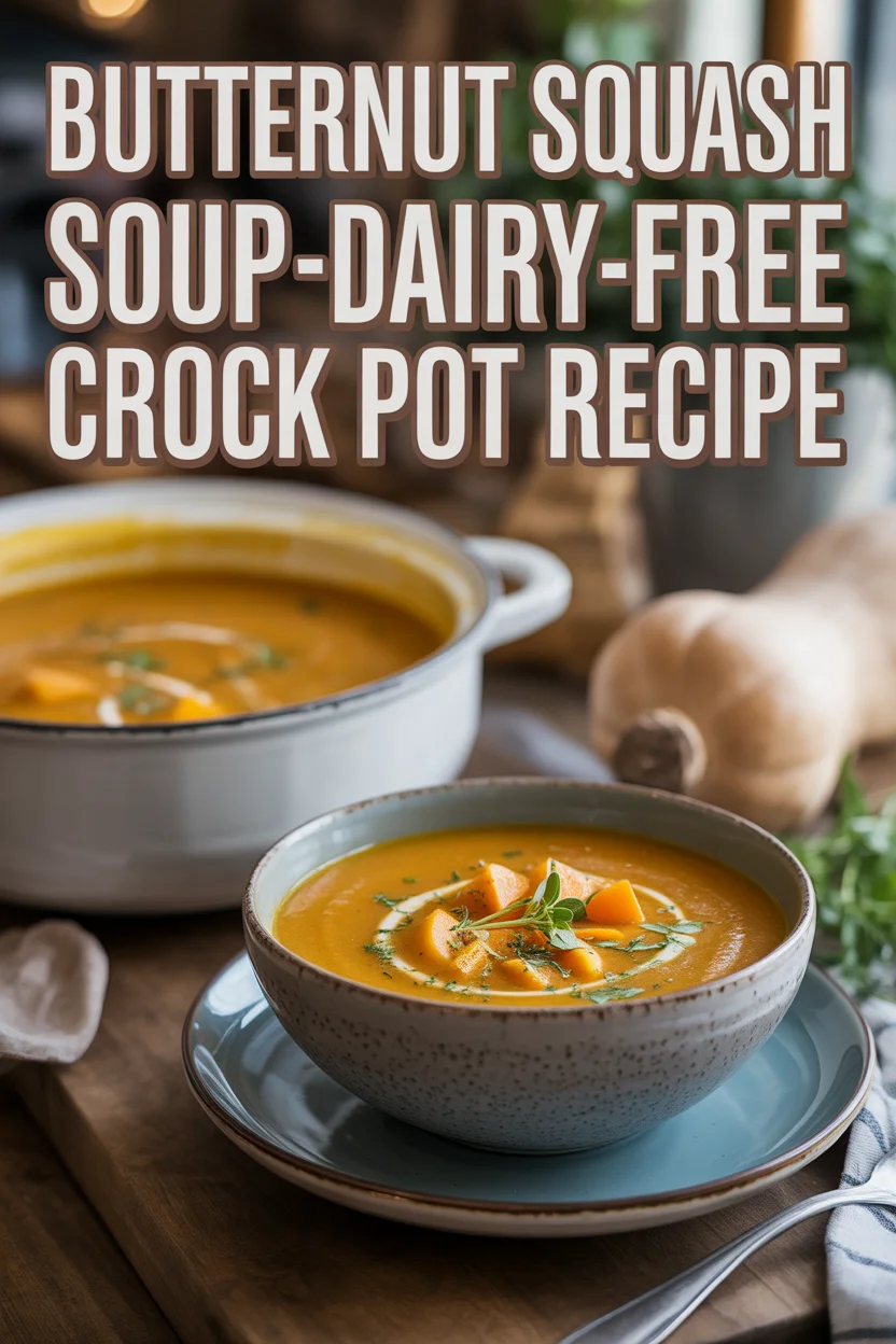 Butternut Squash Soup – Dairy-Free Crock Pot Recipe