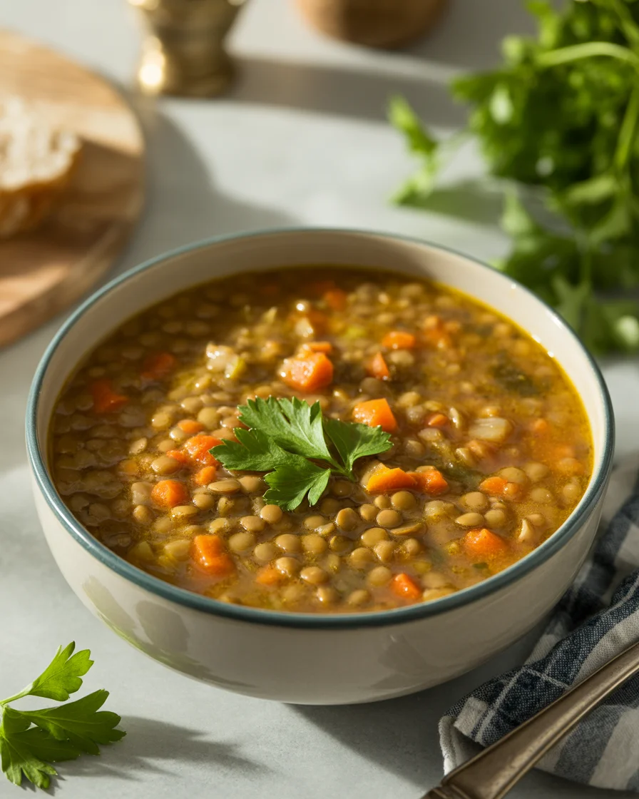 Vegan Lentil Soup in Your Crock Pot