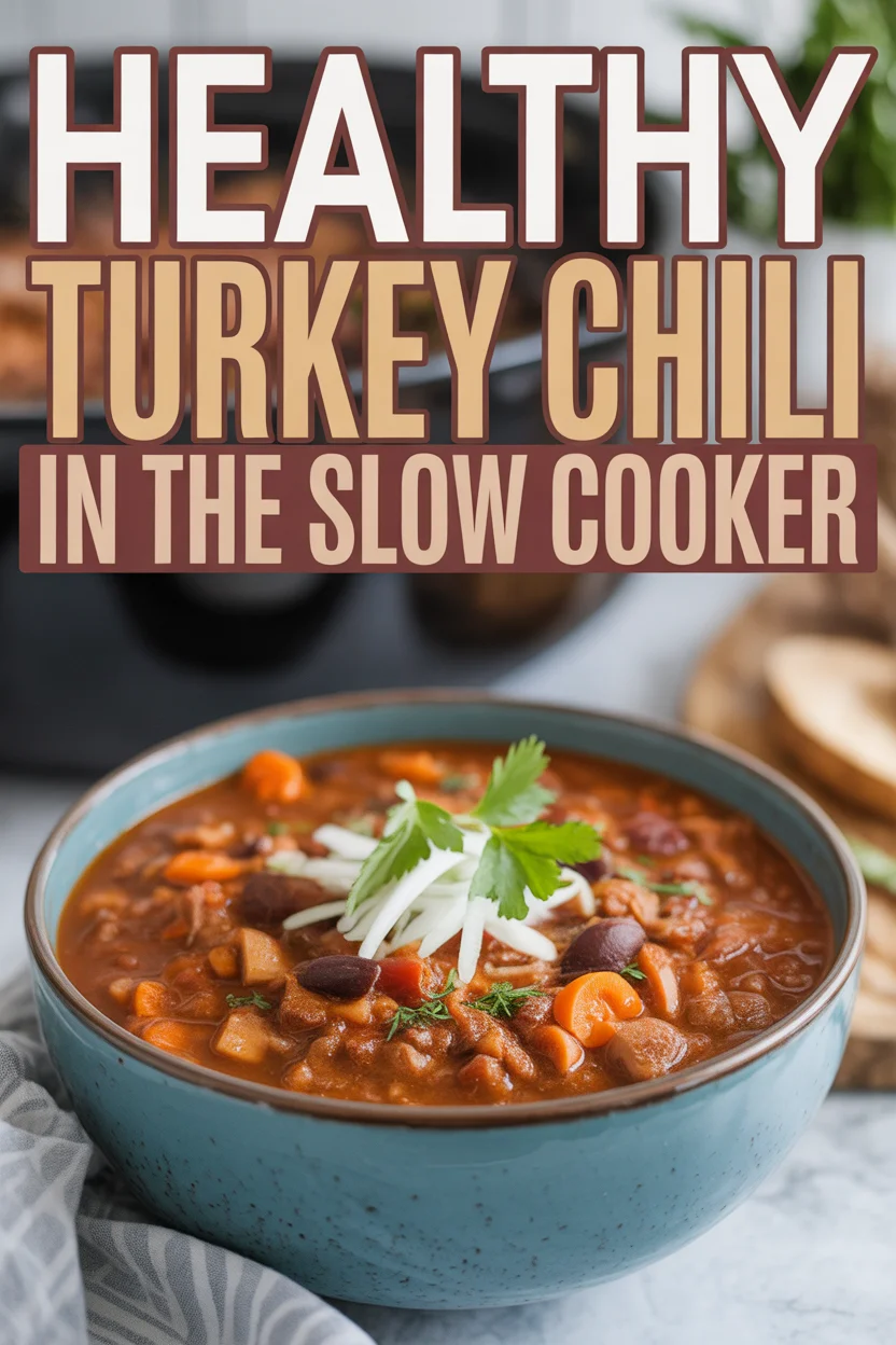 Healthy Turkey Chili in the Slow Cooker