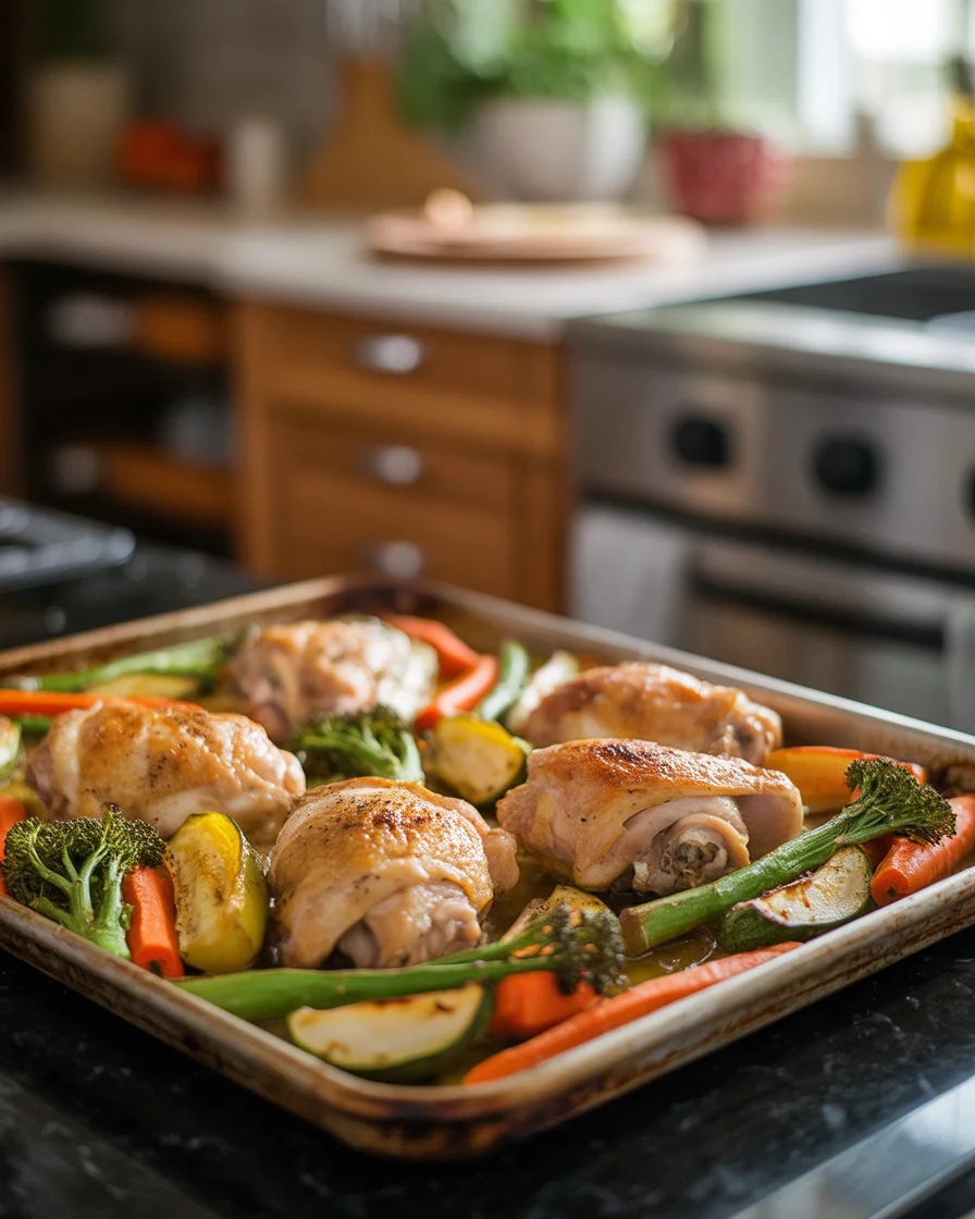Greek chicken with veggies