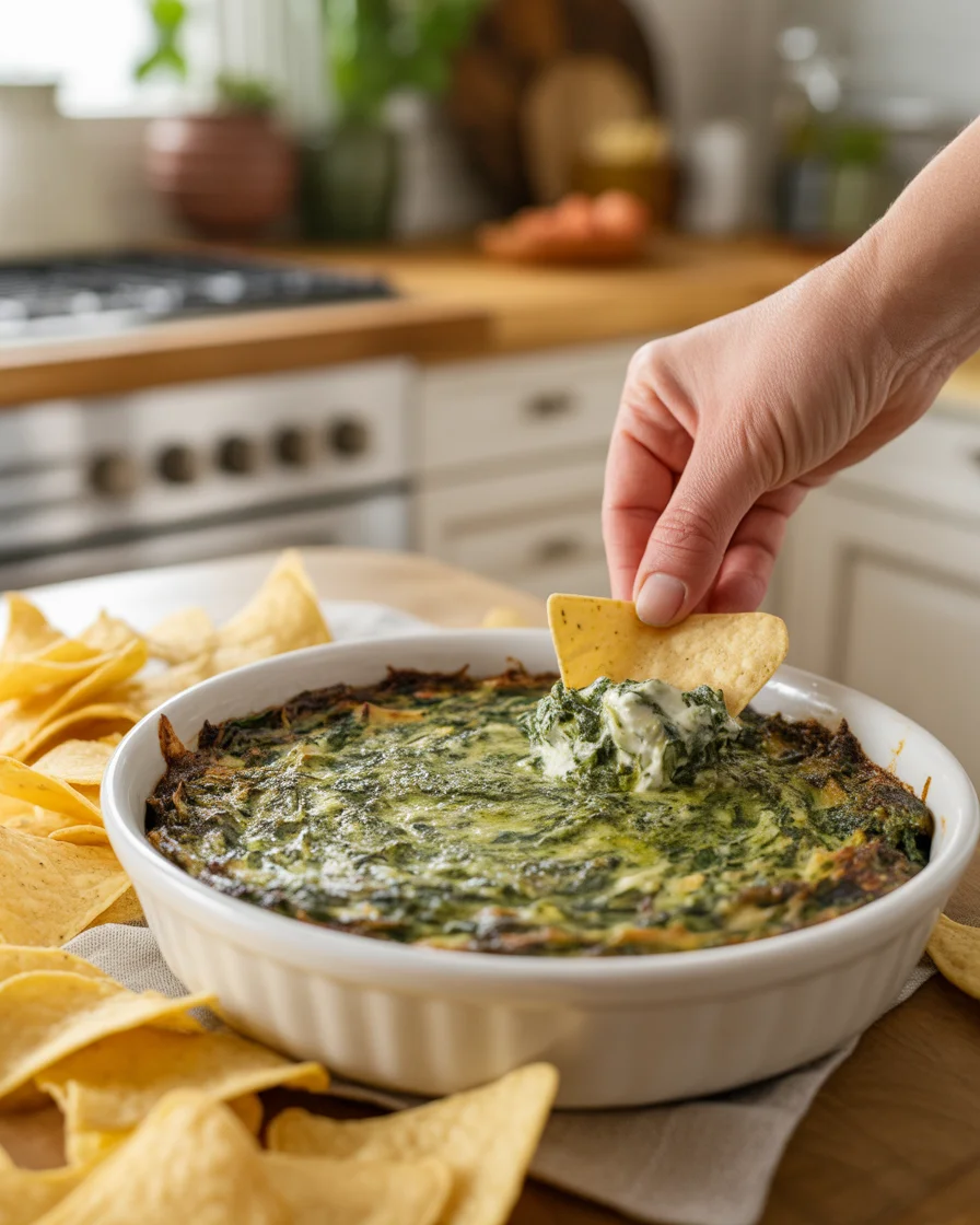 warm spinach artichoke dip