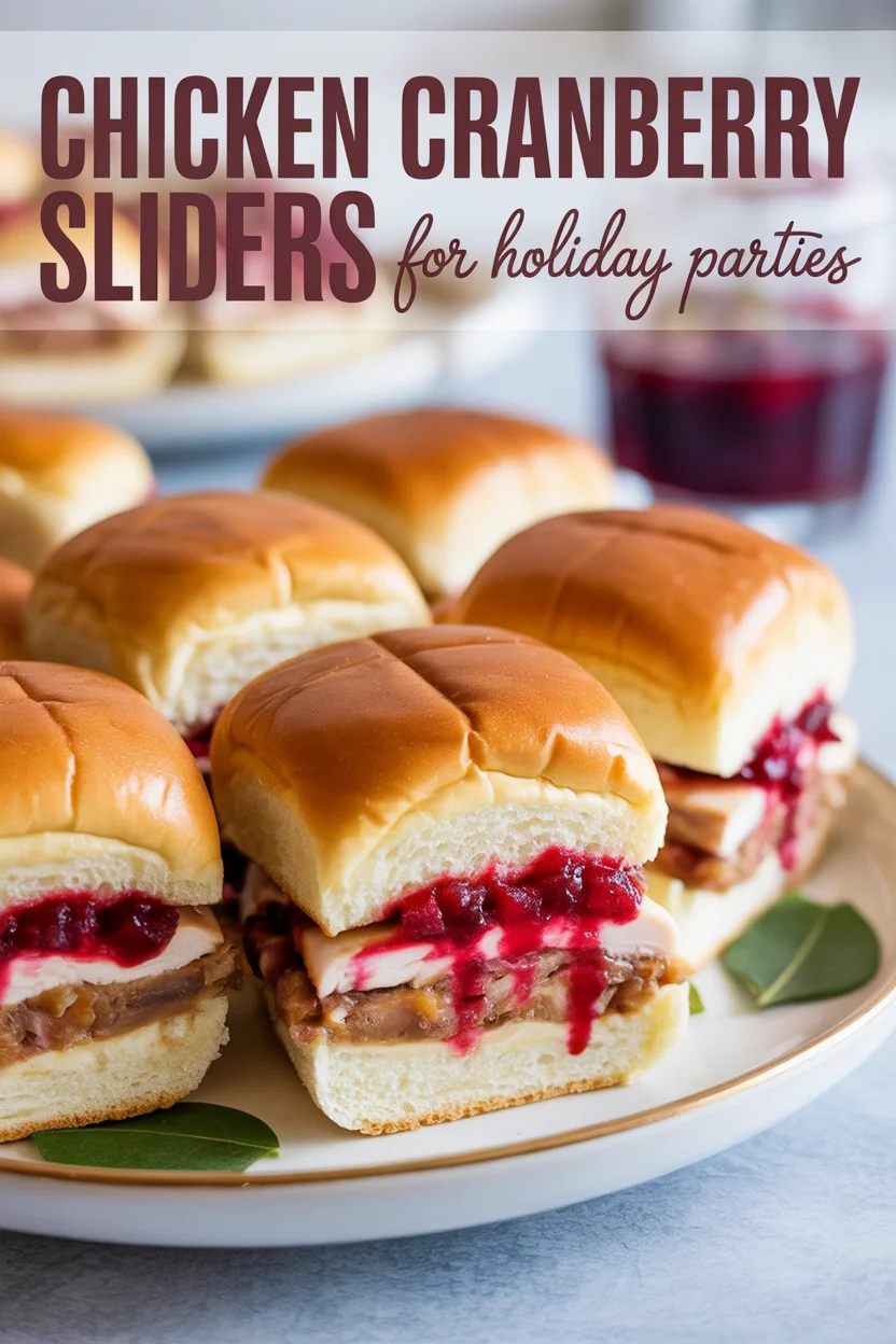 chicken cranberry sliders
