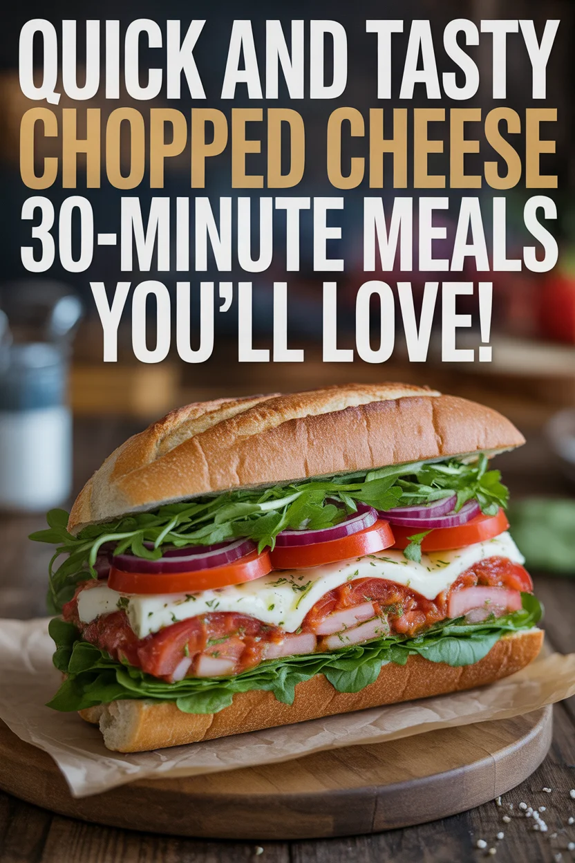 Quick and Tasty Chopped Cheese 30-Minute Meals You’ll Love!