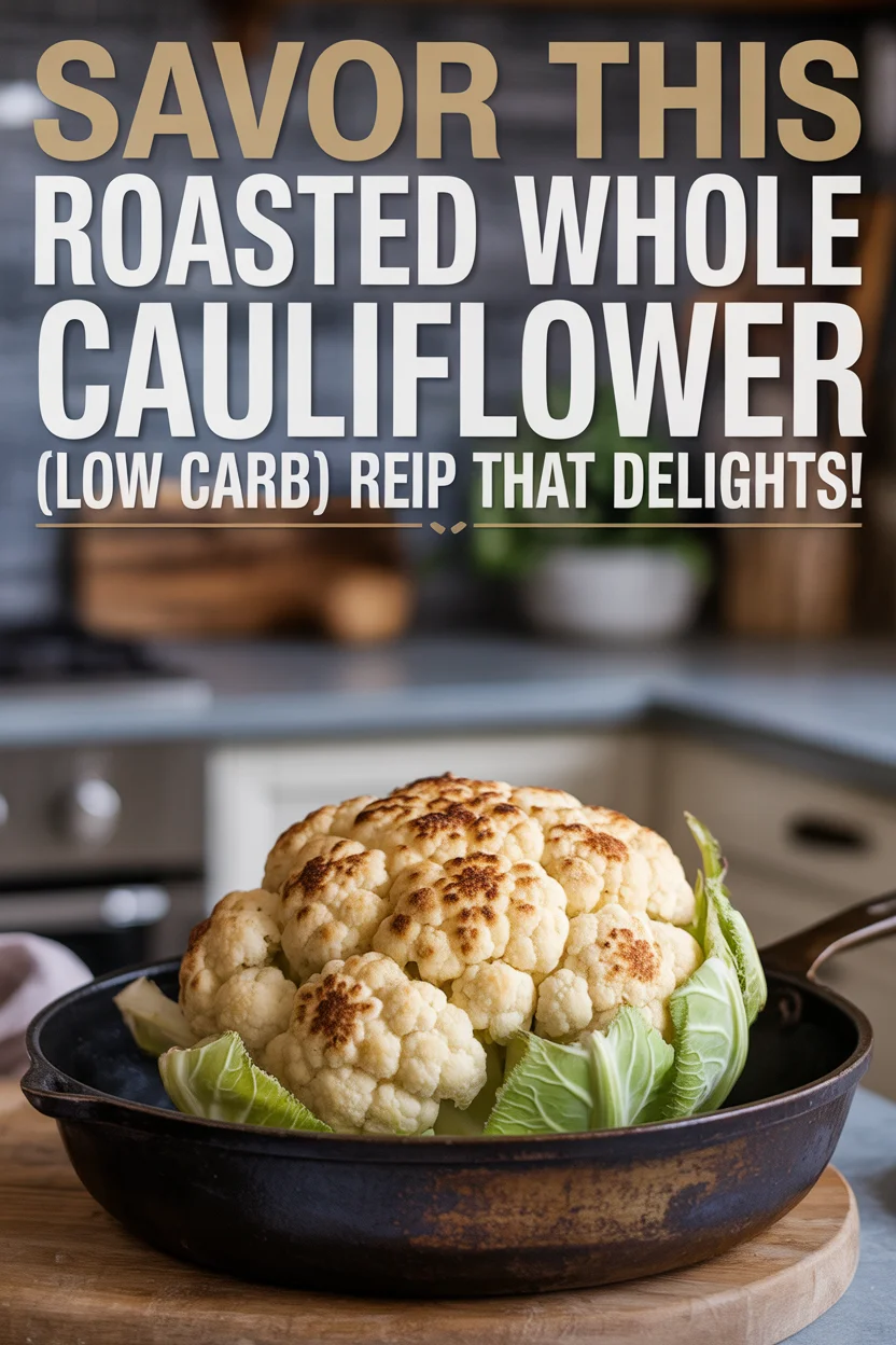 Roasted Whole Cauliflower (Low Carb)