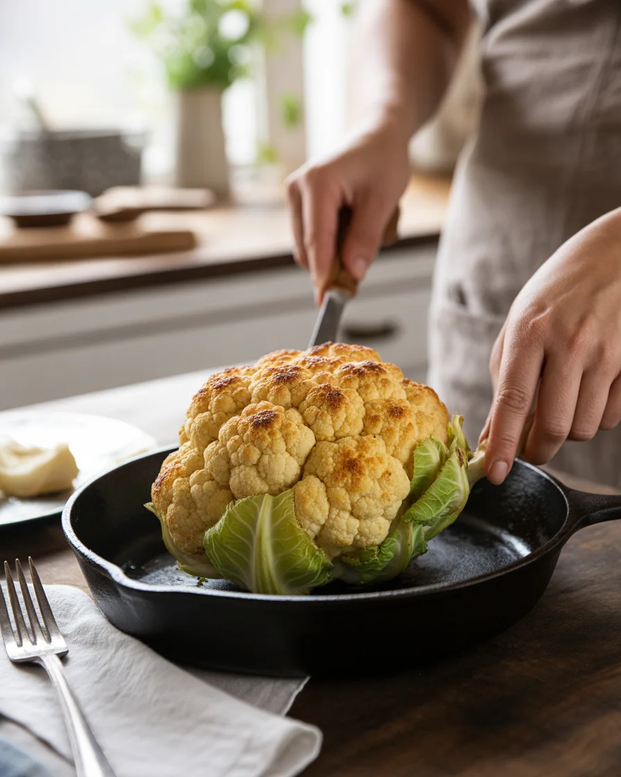Roasted Whole Cauliflower (Low Carb)
