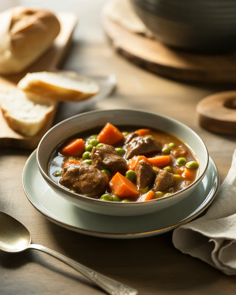Savory Slow Cooker Beef Stew with Red Wine and Vegetables Recipe