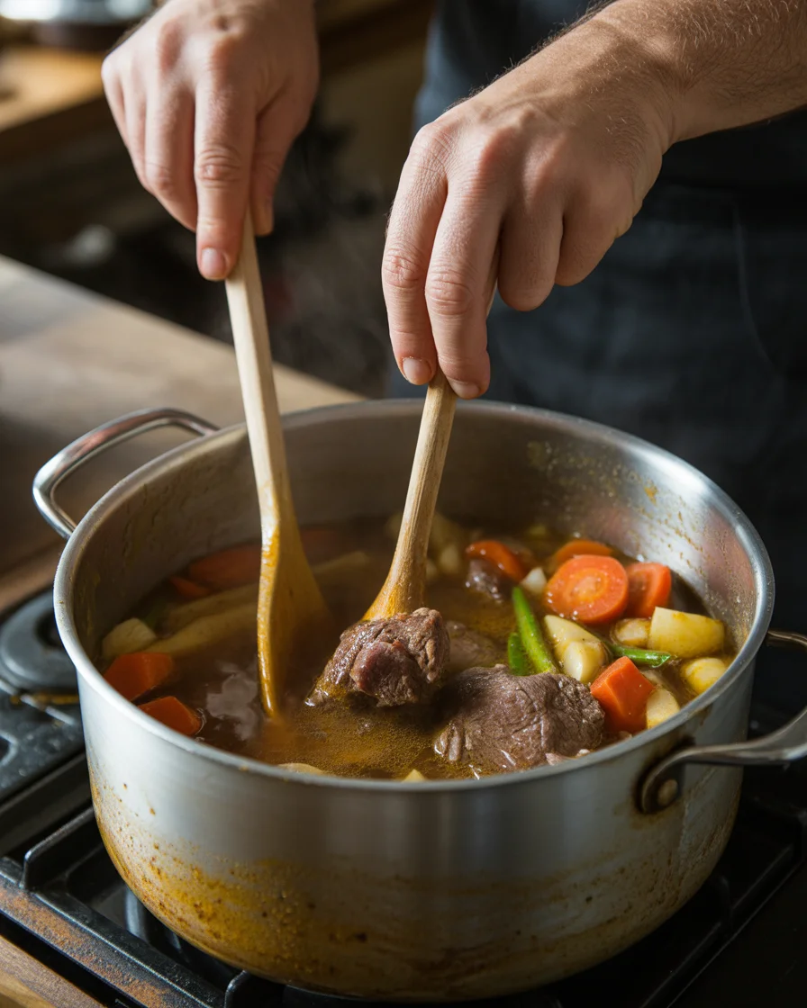 Savory Slow Cooker Beef Stew with Red Wine and Vegetables Recipe