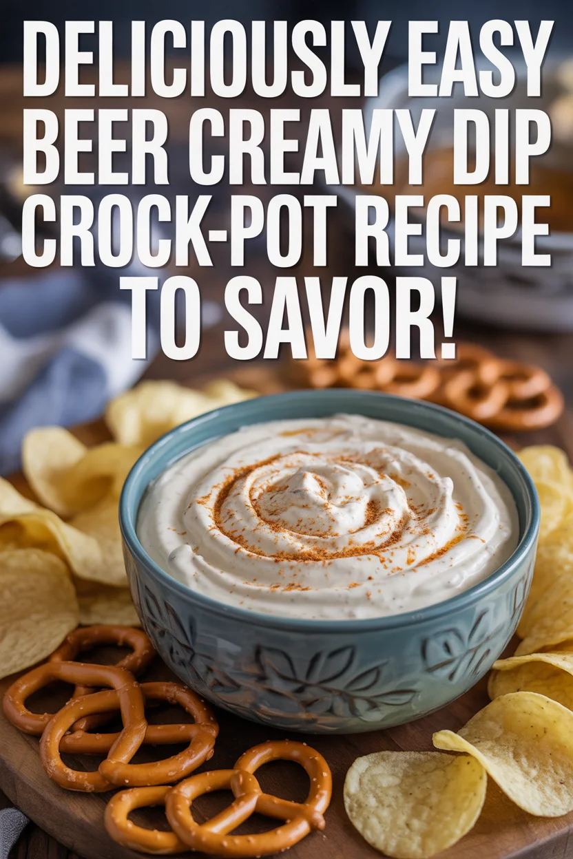 Beer Creamy Dip Crock-pot