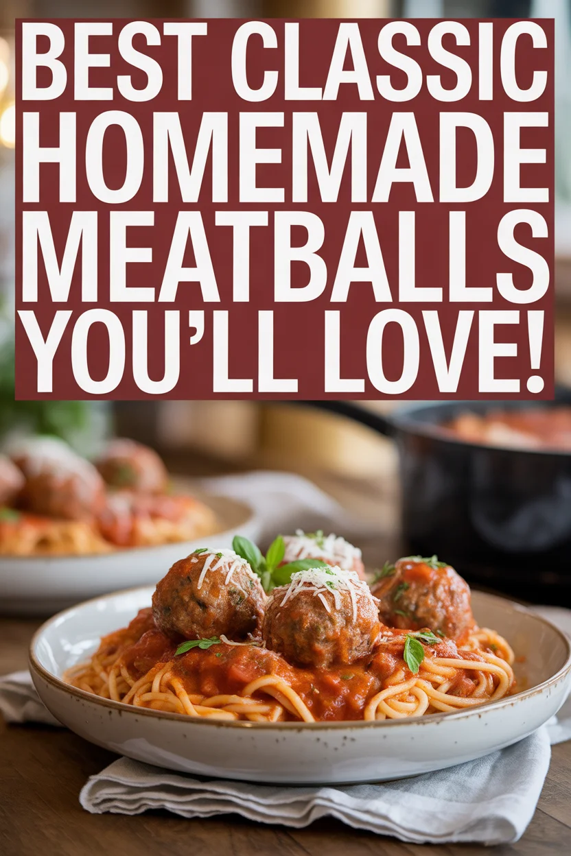 Best Classic Homemade Meatballs You’ll Love!