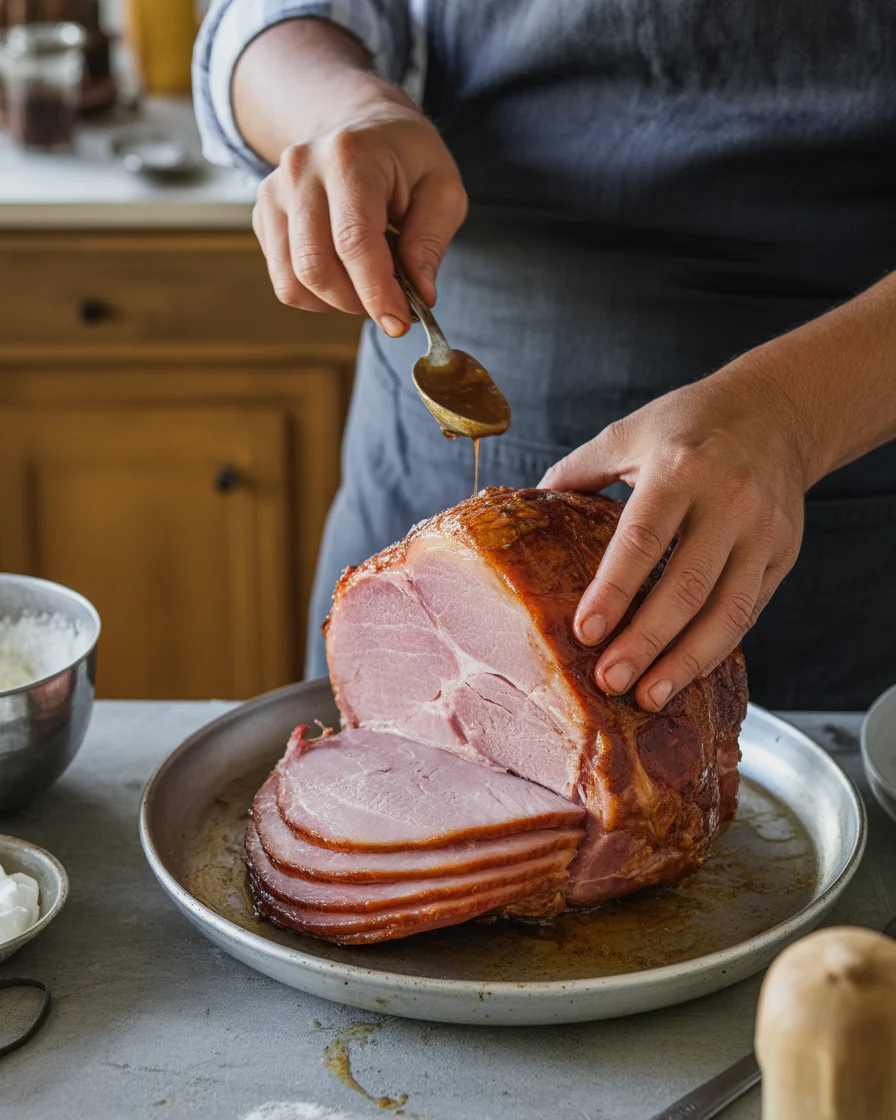 Sweet & Savory Glazed Baked Ham Thanksgiving Recipe