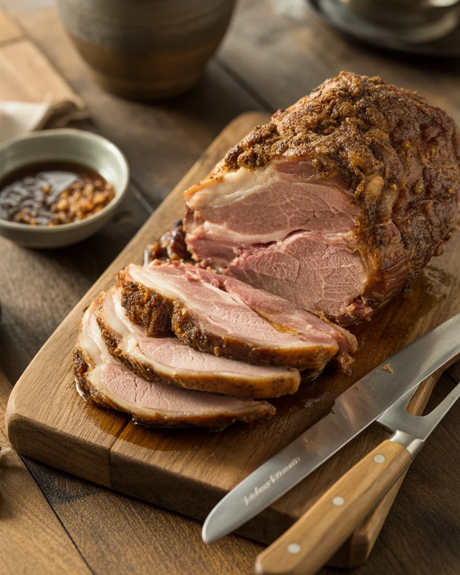 Savory Slow-Cooker Pork Shoulder With Brown Sugar & Balsamic Glaze