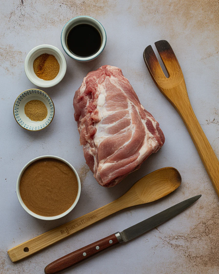 Slow-Cooker Pork Shoulder With Brown Sugar & Balsamic Glaze