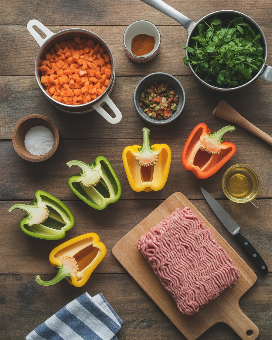 Garden Paleo Stuffed Bell Peppers