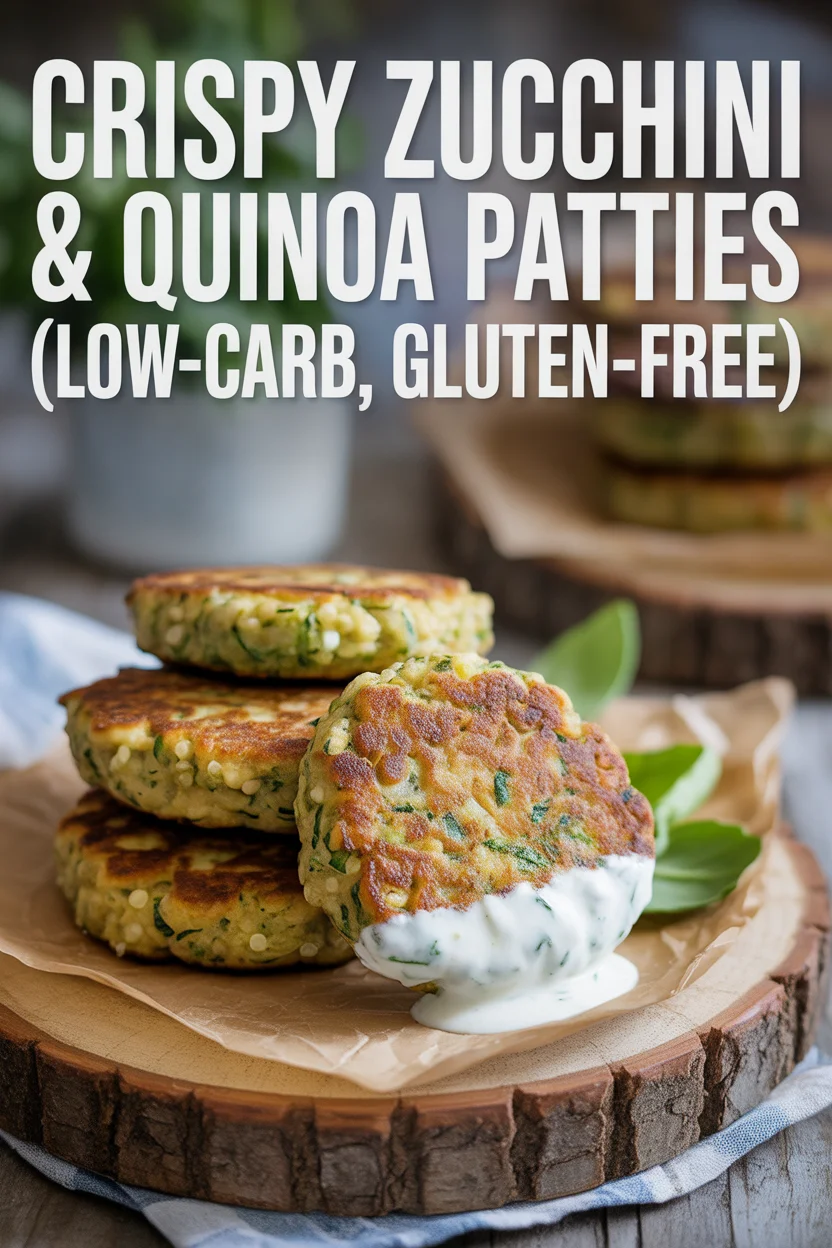 Crispy Zucchini & Quinoa Patties (Low-Carb, Gluten-Free)