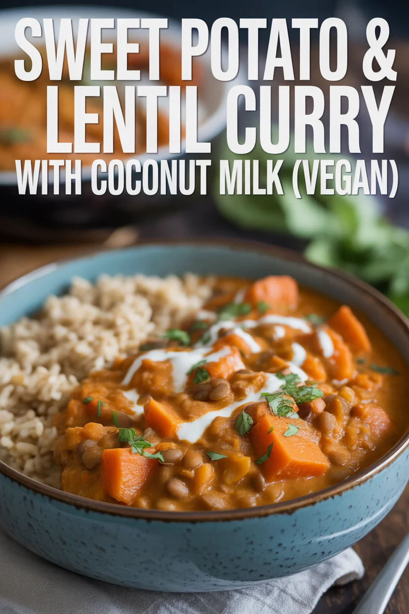sweet potato lentil curry