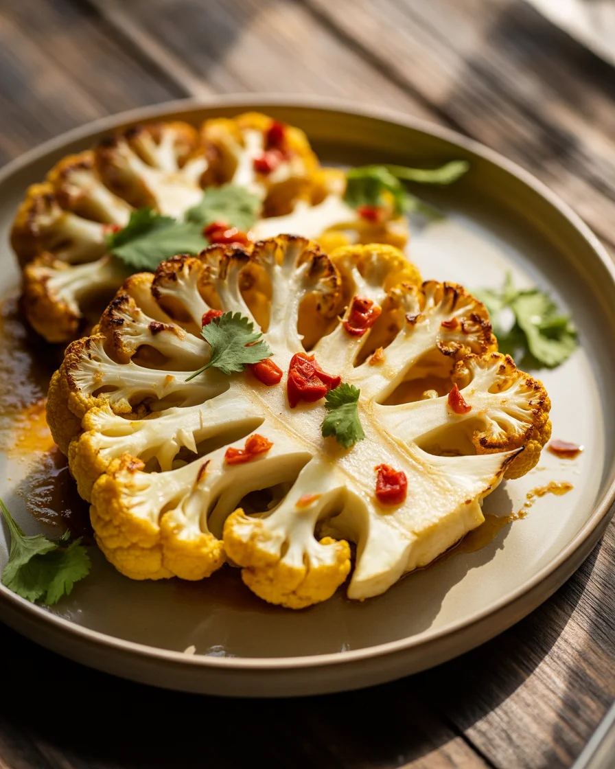 Turmeric Roasted Cauliflower Steaks